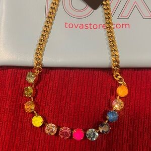 TOVA Multicolor Crystal Necklace